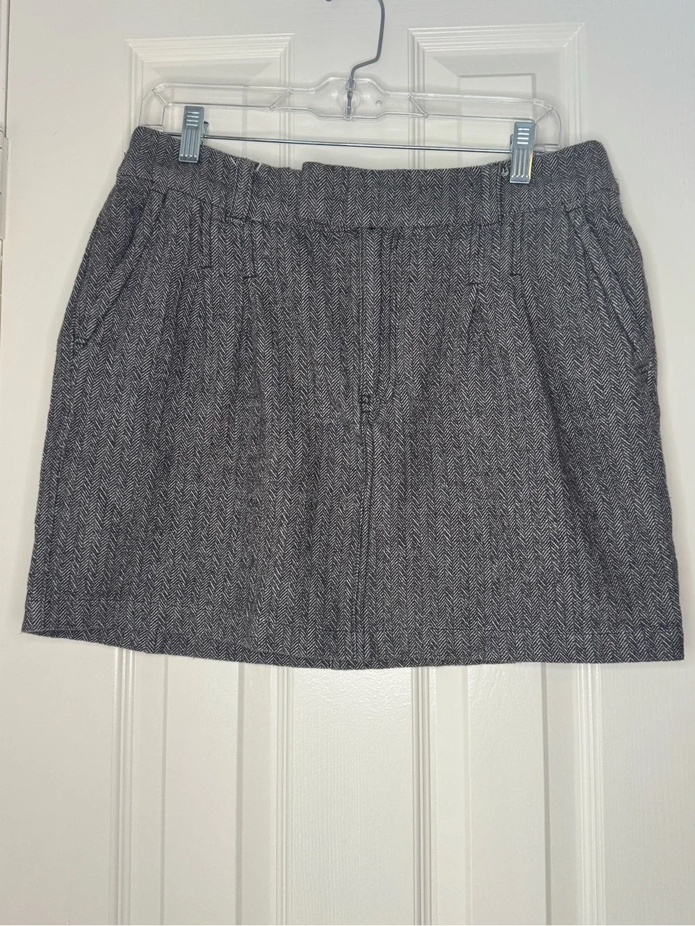 Free People Pop Preppy Gray Tweed Mini Skirt